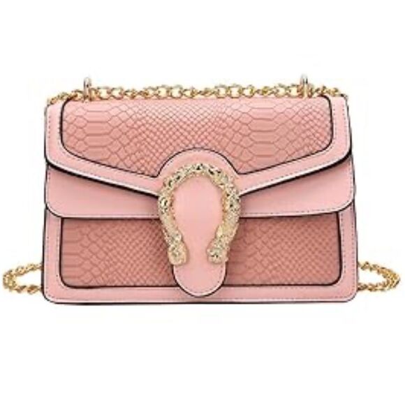 Elegant Pink Shoulder Bag New - Picture 1 of 7